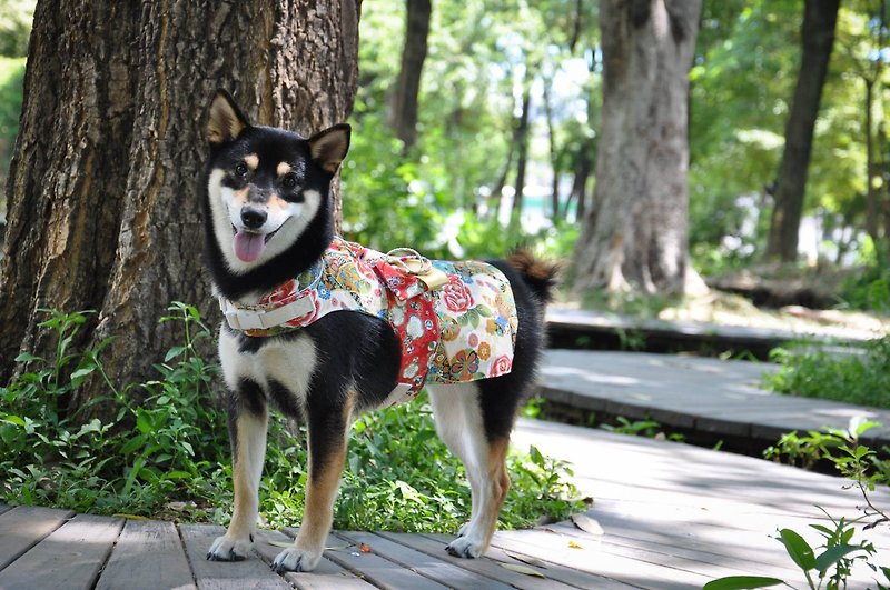 Among_dog harness_Japanese yukata(large  size) - ชุดสัตว์เลี้ยง - วัสดุอื่นๆ 