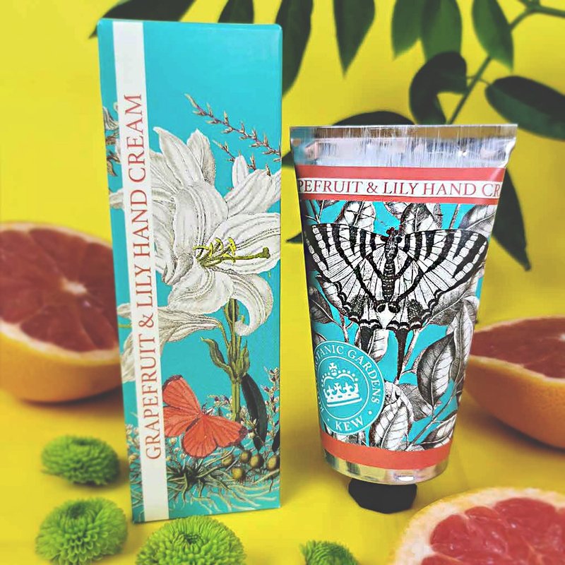 [A must-have gift] British ESC Royal Botanic Gardens Shea Butter Hand Cream 75ML-Grapefruit Lily - บำรุงเล็บ - วัสดุอื่นๆ 