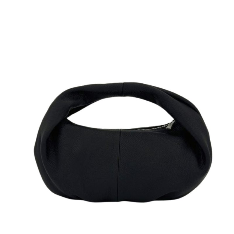 Opal Crescent Bag - Handbags & Totes - Genuine Leather Black