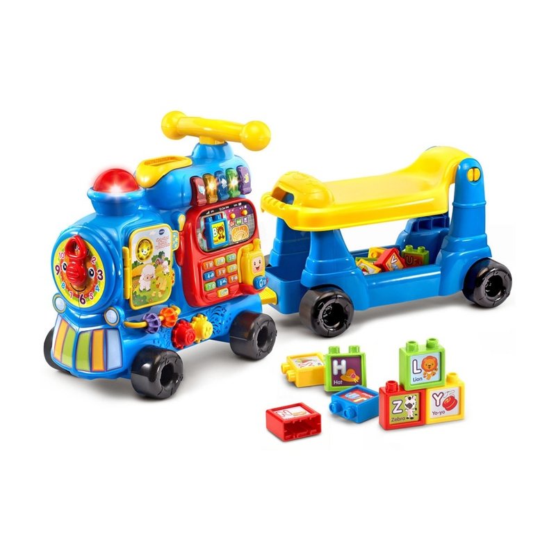 Vtech　4合1智慧積木學習車-藍色 - 寶寶/兒童玩具/玩偶 - 塑膠 