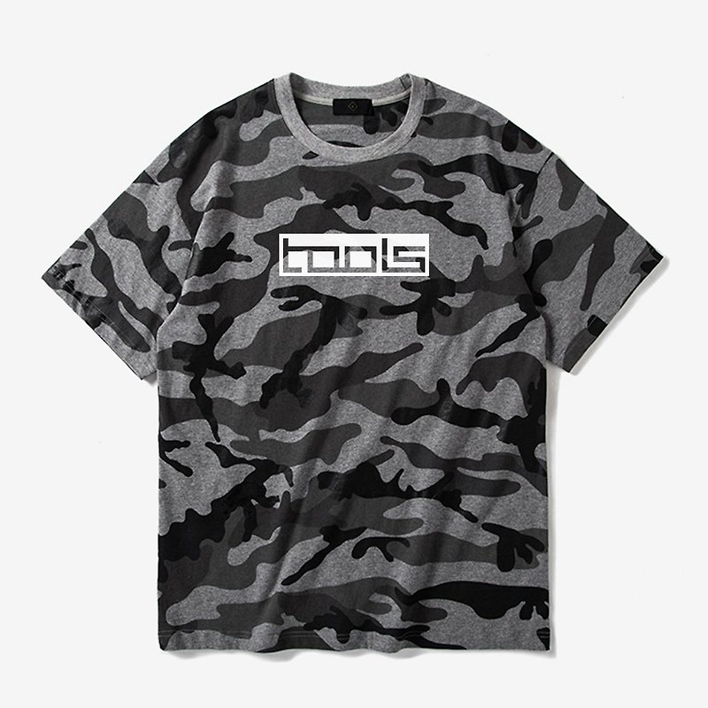 Military Camo T - Men's T-Shirts & Tops - Cotton & Hemp Gray