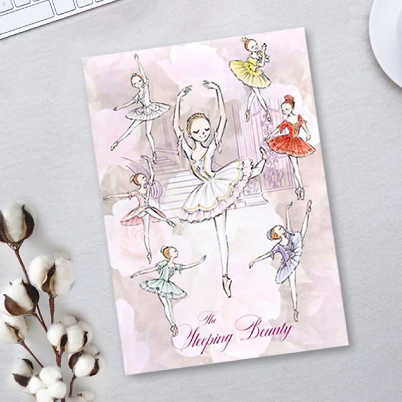 Yizike Ballet | Sleeping Beauty and Six Fairies A5 Flower Language Notebook - Notebooks & Journals - Paper Pink