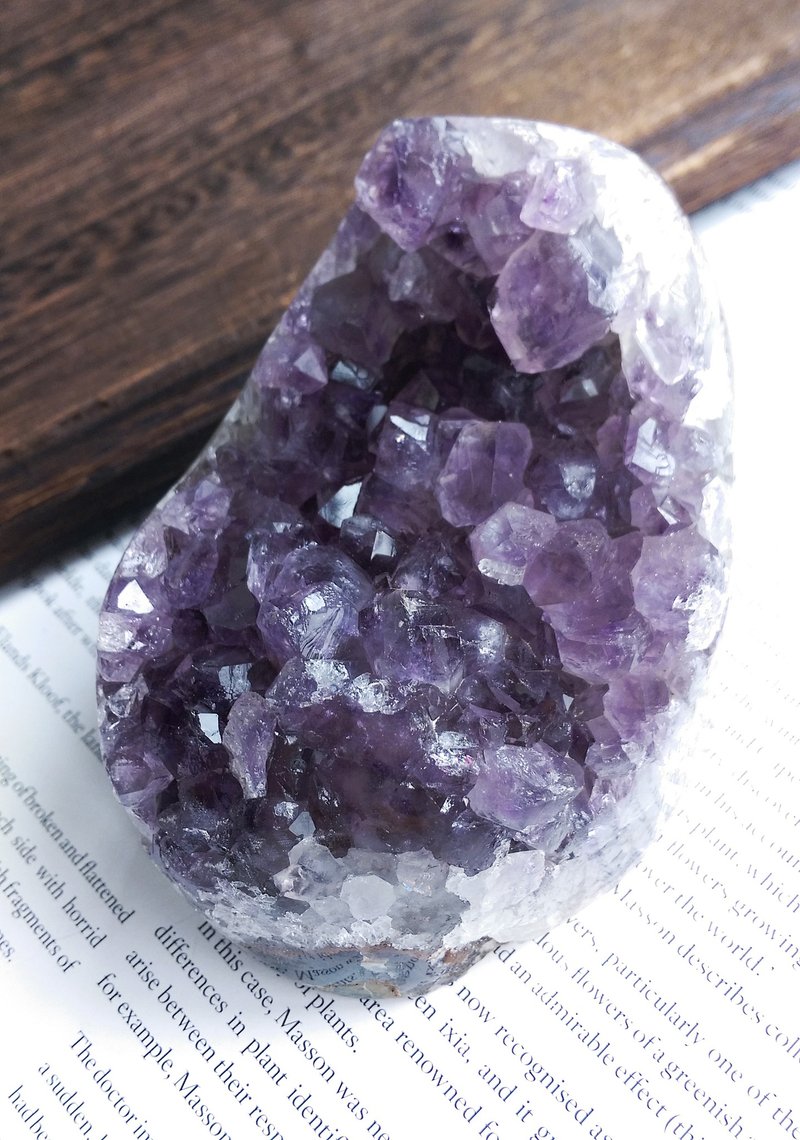 Amethyst  烏拉圭產地 原皮紫水晶  紫水晶晶鎮 天然礦石 原礦 - 擺飾/家飾品 - 其他材質 