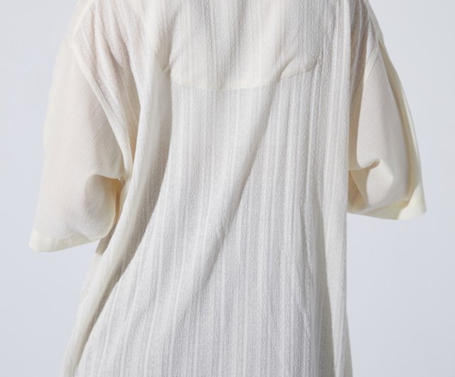 lace-paneled budding top - Shop psychocyclestudio Women's Shirts 