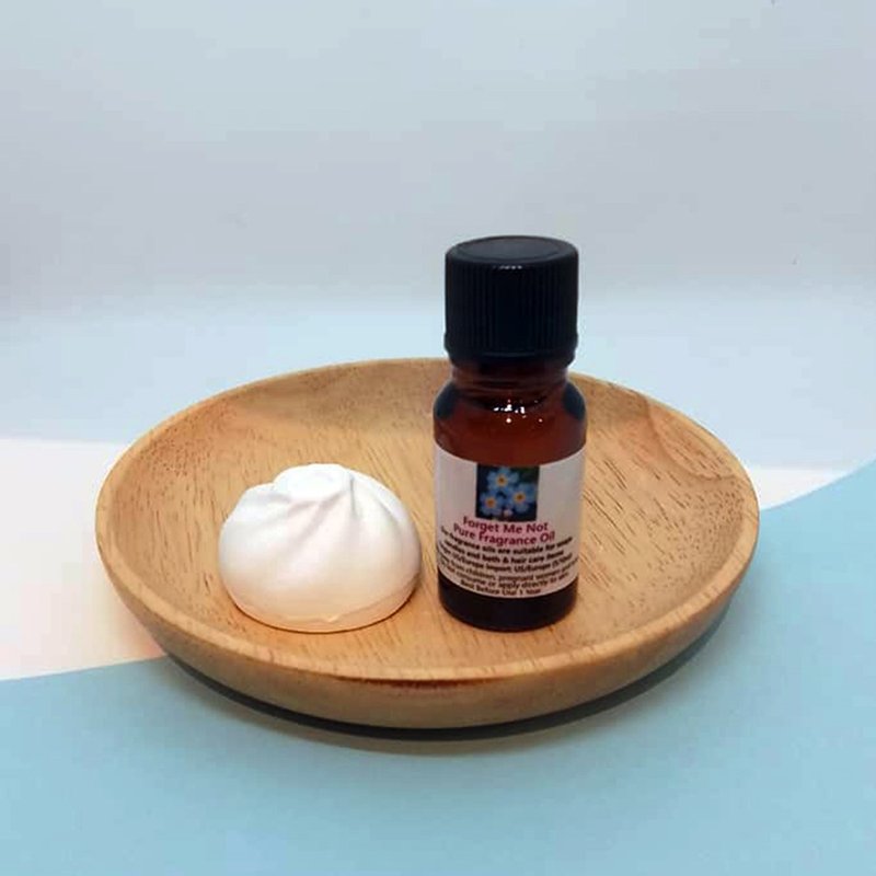 造型擴香石配香薰油(勿忘我花) - 香氛/精油/擴香 - 其他材質 紫色