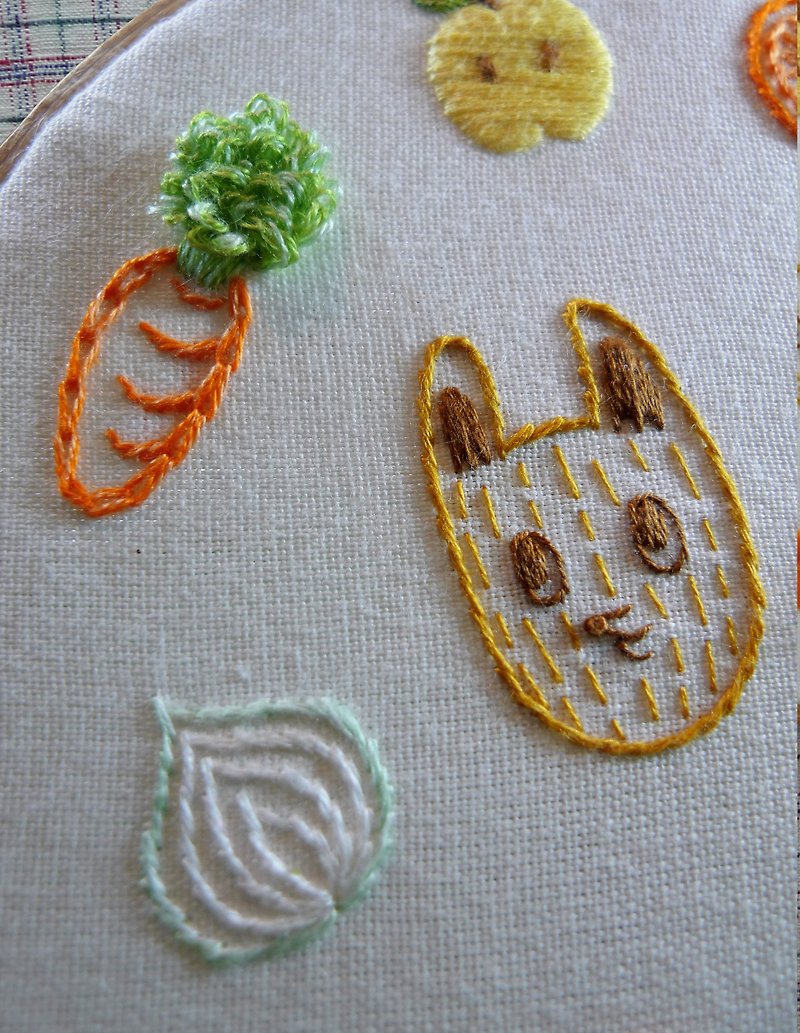 ┋ embroidery basic course ┋ good soil out of a good Bu - Taipei, a total of 1 classes. - Knitting, Embroidery, Felted Wool & Sewing - Thread Orange