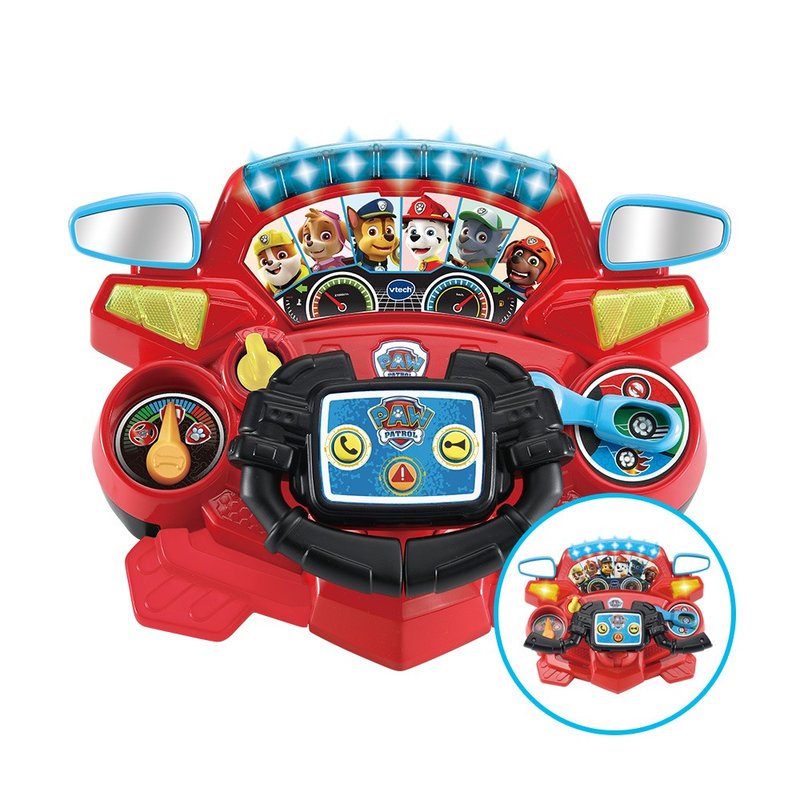 Vtech　汪汪隊立大功-2合1冒險救援方向盤 - 寶寶/兒童玩具/玩偶 - 塑膠 