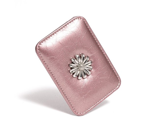 ☆LEMASQUE☆ Daisy Slim Mini Transit Card Wallet Rose Gold L Daisy Slim Mini Transportation Card Wallet rose gold - Shop