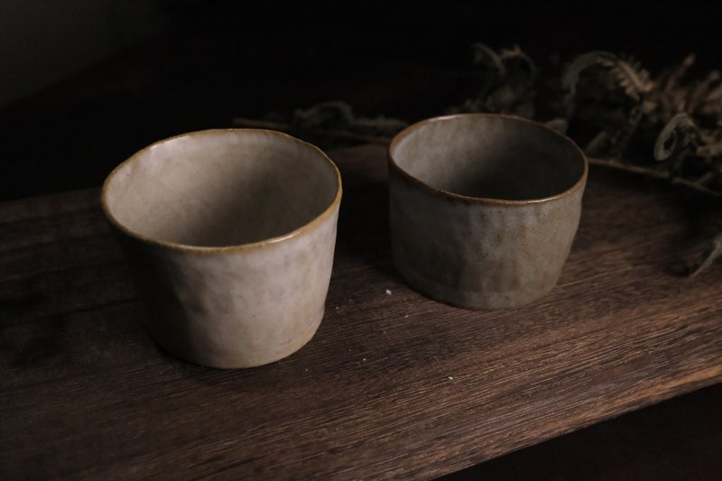 握杯 l 柿白 l 霧青 - 茶壺/茶杯/茶具 - 陶 