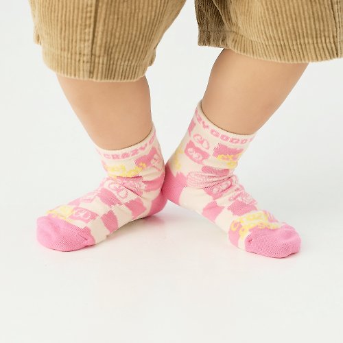 ChangeTone 【聯名系列 Crazygogo】魔術方塊 /粉(16-18,19-22)MIT設計兒童襪