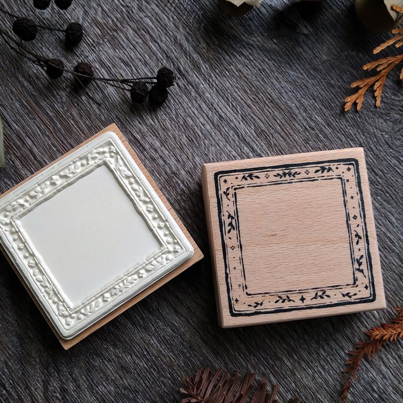 garden frame stamp - Stamps & Stamp Pads - Wood Brown