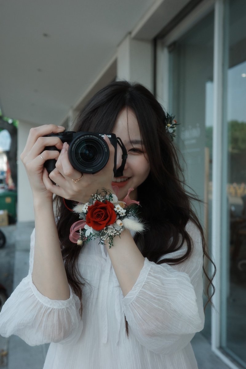 永生手腕花/銅製手鐲 - 胸花/手腕花 - 植物．花 