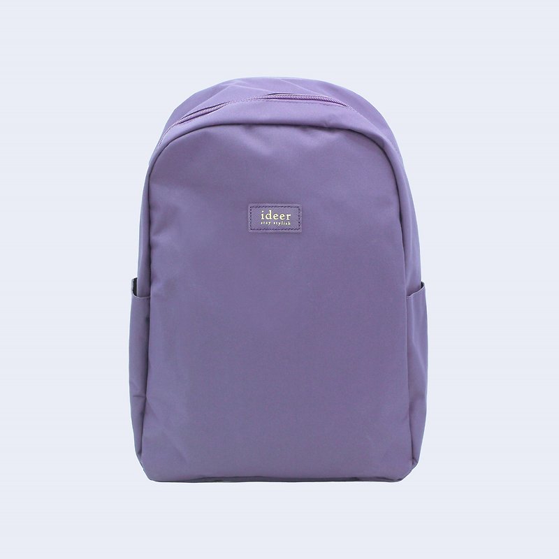[Transfer] Light purple water-repellent nylon anti-theft backpack laptop lavender computer bag - กระเป๋าเป้สะพายหลัง - วัสดุอื่นๆ สีม่วง
