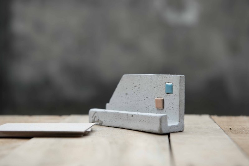 Cement business card holder - แฟ้ม - ปูน สีเทา