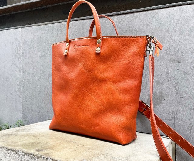 クロスボディトートバッグ/ハンドバッグ カラー：キャラメルベジタブル