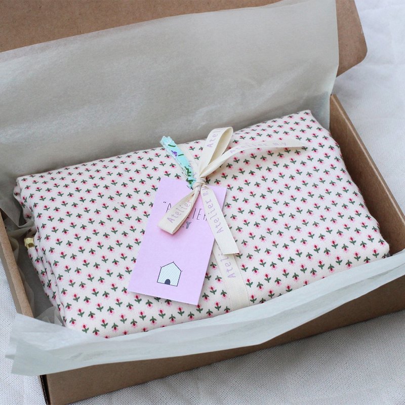 Made in Korea flower cotton gauze baby blanket, baby girl, 新生兒 出産祝い, 布  ブランケッ,韓國 - 彌月禮盒 - 棉．麻 粉紅色