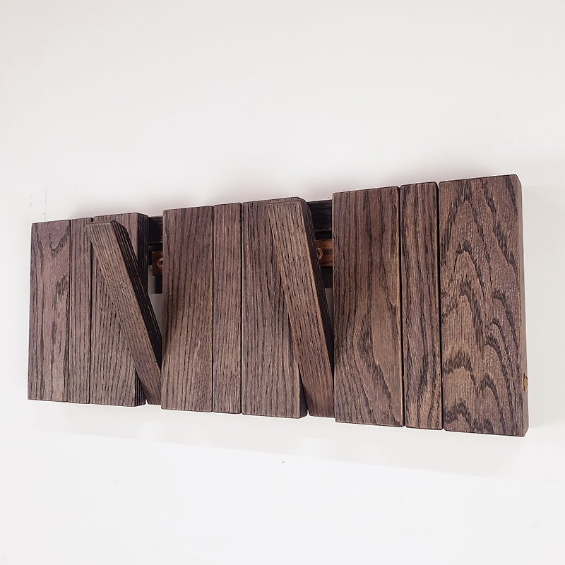 壁掛けオーガナイザー - オーク合板突き板。暗い - その他の家具 - 木製 