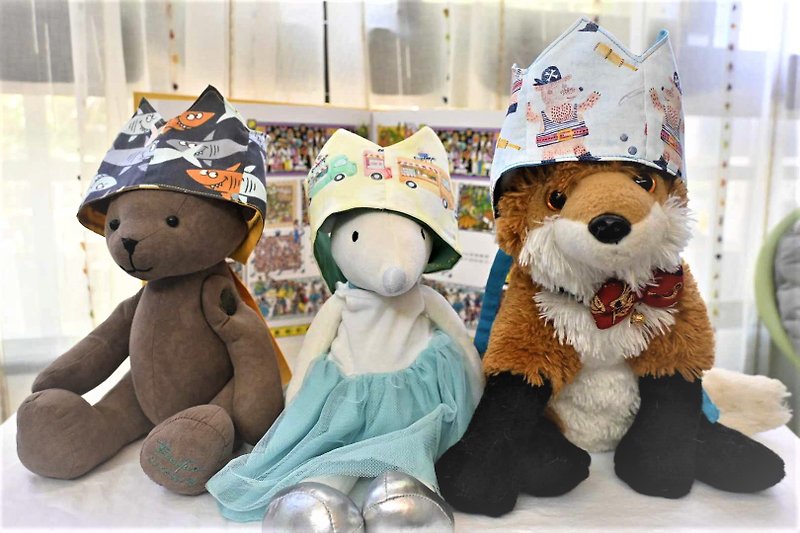 handmade headpiece: animals - Kids' Toys - Cotton & Hemp Multicolor