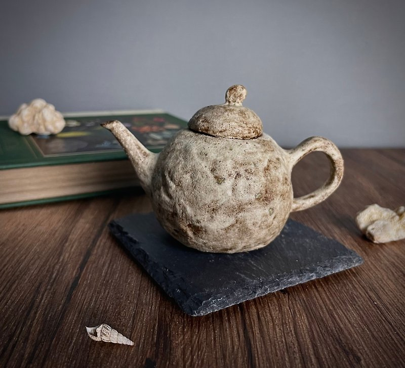 糖霜可可茶壺 - 茶具/茶杯 - 陶 咖啡色