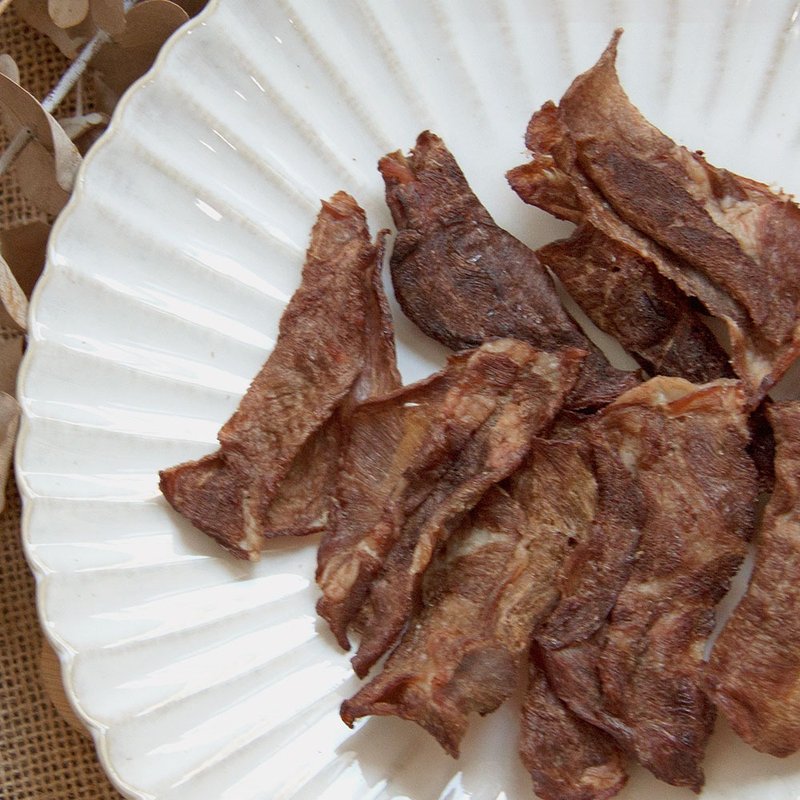 【Raw Market 肉麻吉】低脂牛肉薄片 - 寵物零食/肉乾 - 新鮮食材 咖啡色
