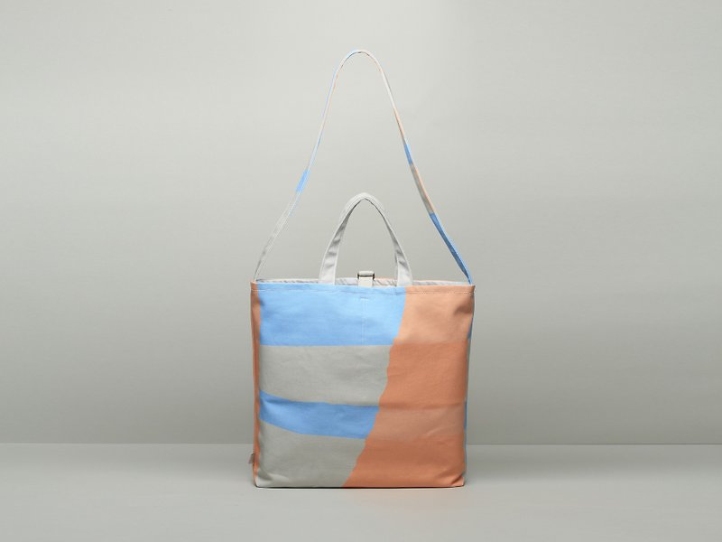 Generous bag / waterproof paint / orange - กระเป๋าแมสเซนเจอร์ - ผ้าฝ้าย/ผ้าลินิน สีส้ม