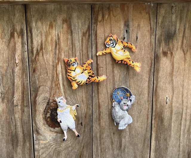 刺繍ステッカー | 有名な動物の彫刻-青天神創世記アポロ | 文学的な光