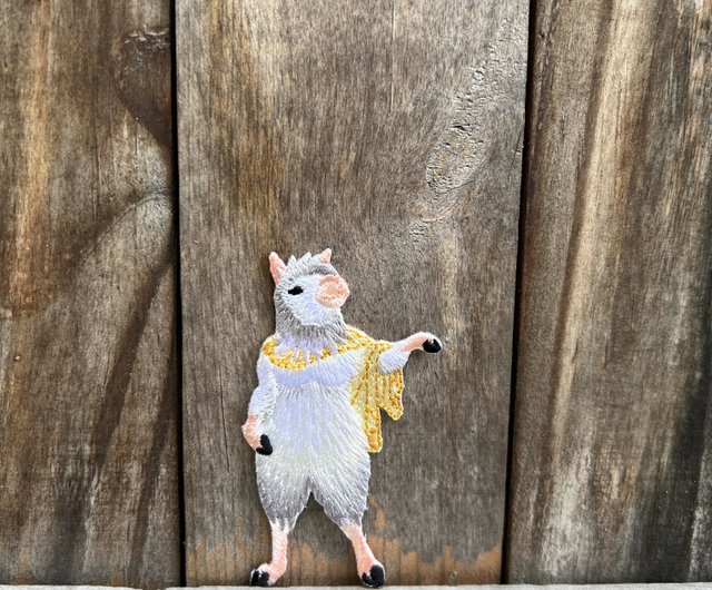 刺繍ステッカー | 有名な動物の彫刻-青天神創世記アポロ | 文学的な光