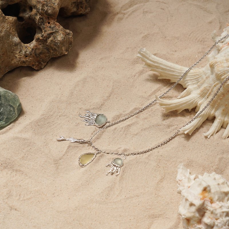 Ocean Treasure Pendant - Necklaces - Semi-Precious Stones 