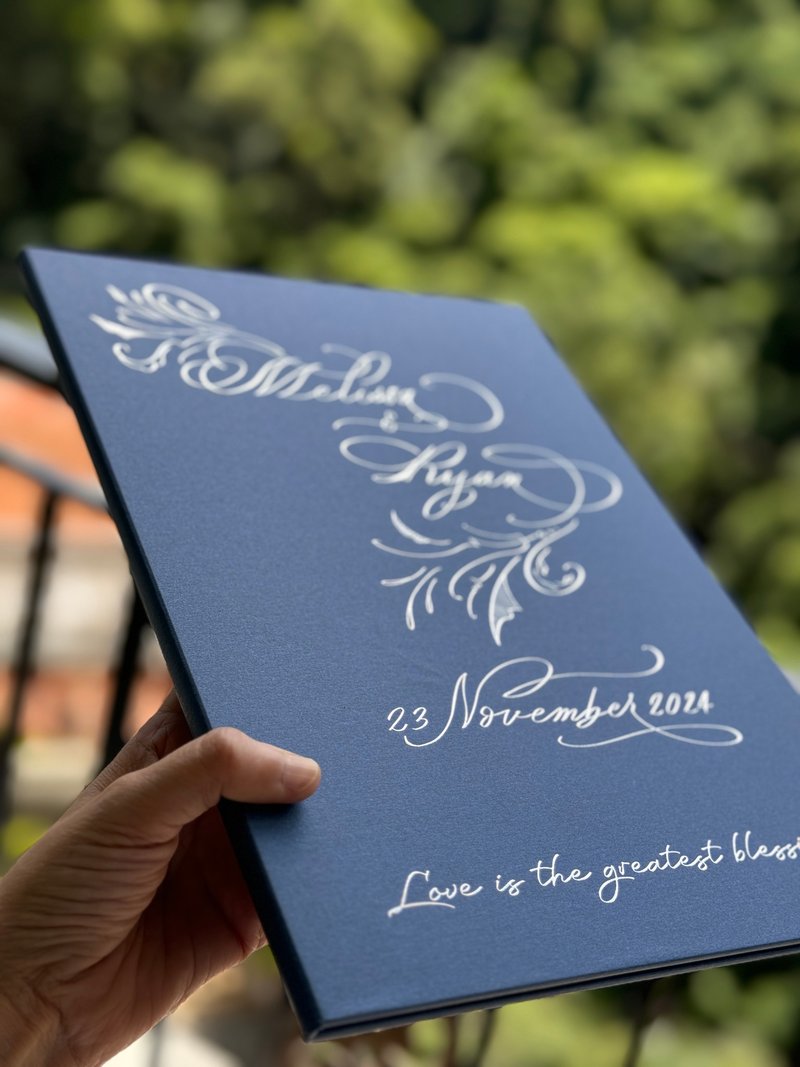 [Customized Multi-Color] Pearlescent Hardcover Envelope Wedding Letter Appointment Holder Marriage Certificate Cover Name Design - ทะเบียนสมรส - วัสดุอื่นๆ หลากหลายสี