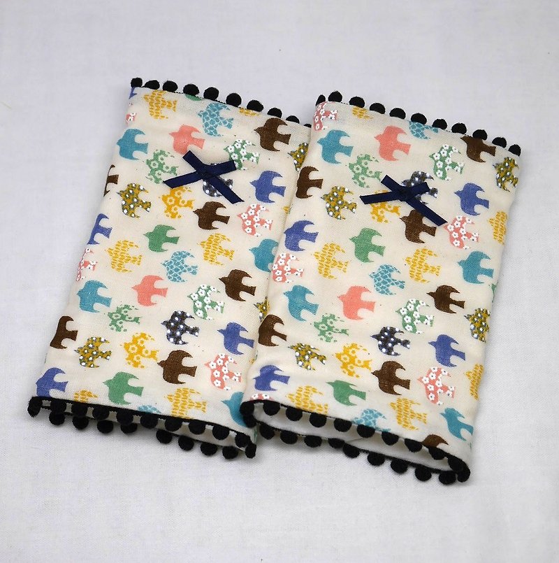 Japanese Handmade 8-layer-gauze droop sucking pads - 圍兜/口水巾 - 棉．麻 多色