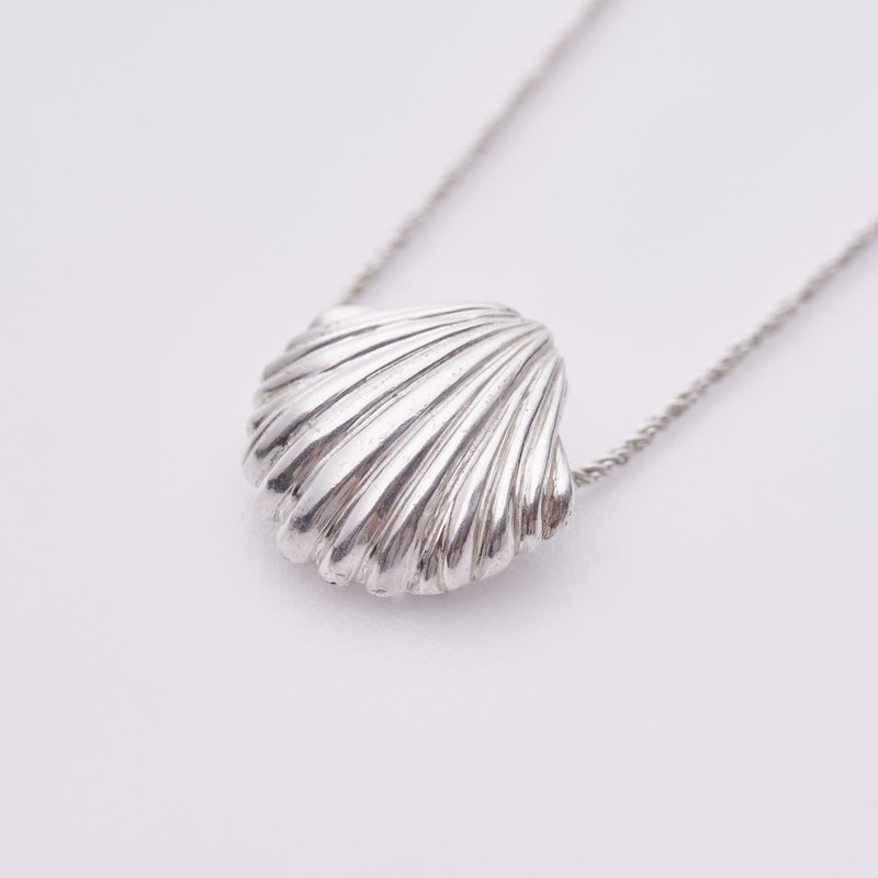 貝殼Y字鍊 Y-Type shell necklace - 項鍊 - 純銀 