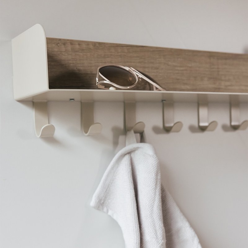 Entrance wall rack (three colors) (available in the bathroom) - เฟอร์นิเจอร์อื่น ๆ - วัสดุอื่นๆ สีกากี