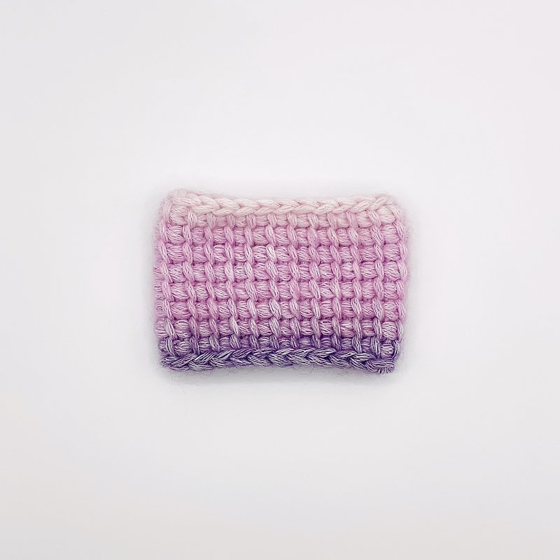 Slimy yarn cup sleeve - violet gradient - 其他 - 聚酯纖維 紫色