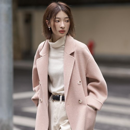Sora 中長款翻領雙面呢大衣|外套|兩色|秋冬款|Sora-1339