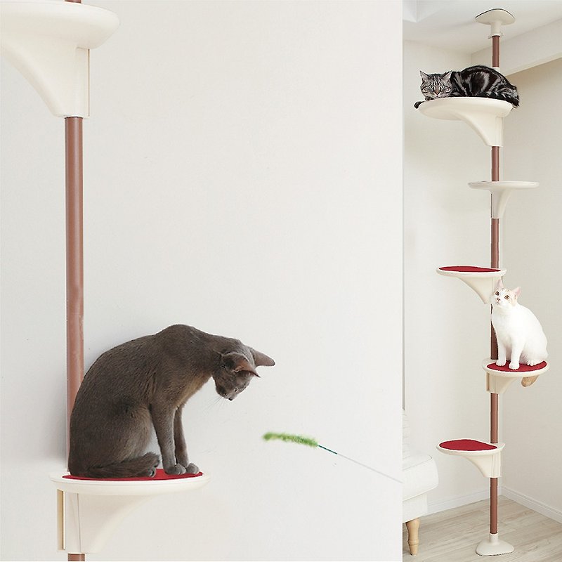 [日本CattyMan]北欧の家具モジュラー猫ジャンププラットフォームは不屈の精神で立ちます - キャットタワー・爪とぎ - その他の素材 