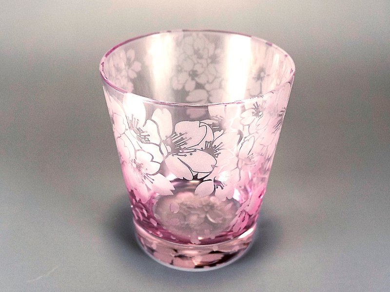 春乃遠霞【一葉】 - グラス・コップ - ガラス ピンク