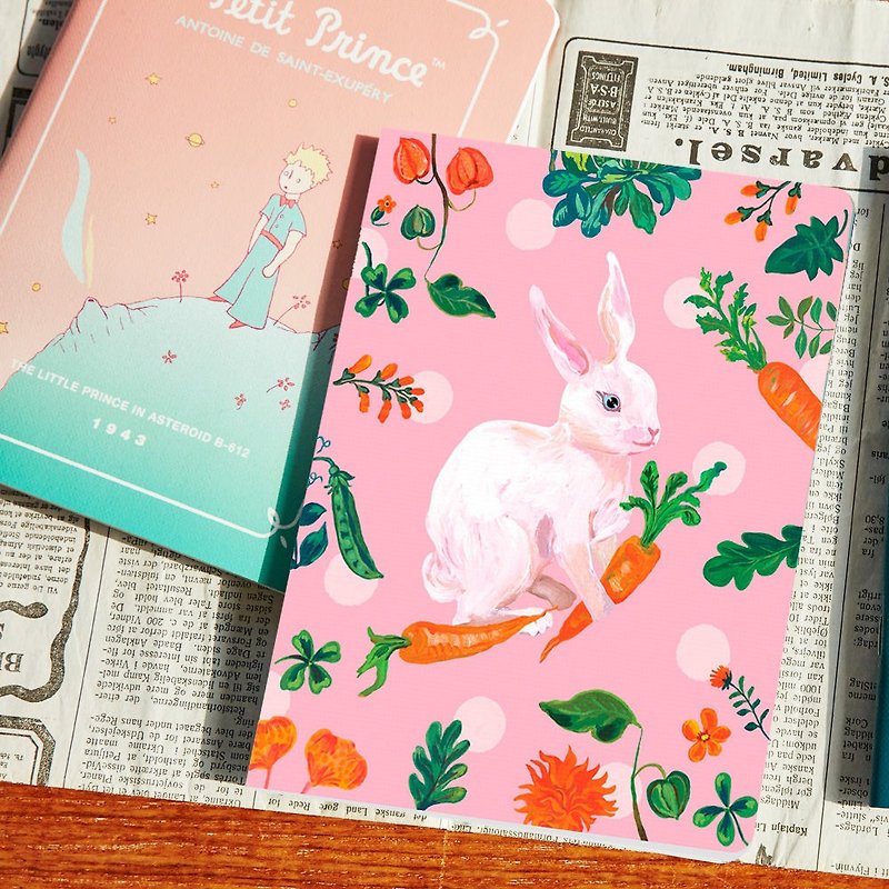 7321 Design 魔幻系列 娜塔莉筆記本L號-兔兔樂園,73D73365 - 筆記簿/手帳 - 紙 粉紅色