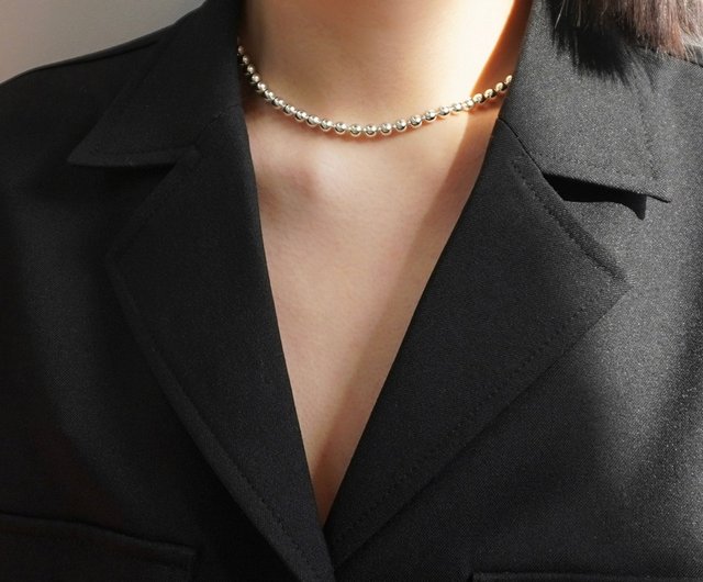 925 スターリングシルバー) 5mmシルバーボールチェーン