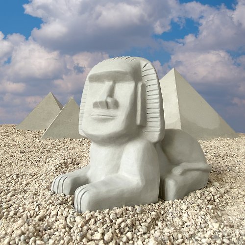 泥控 Nicon 水泥摩艾 Moai－獅身摩艾 獅身人面像 埃及金字塔