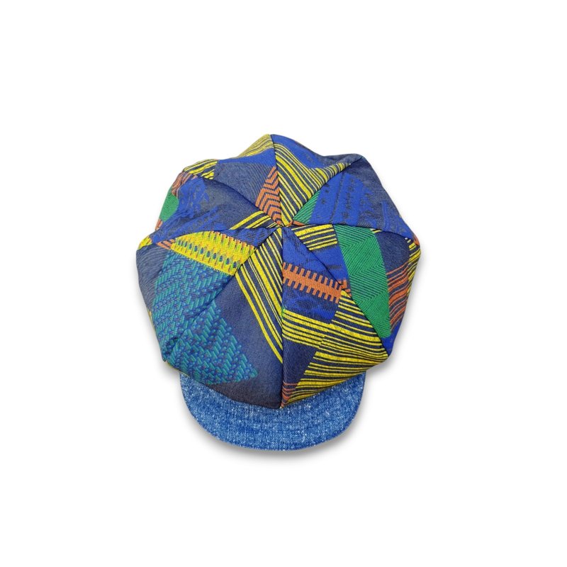 Calf Village / Handmade newsboy hat - Hats & Caps - Cotton & Hemp Multicolor