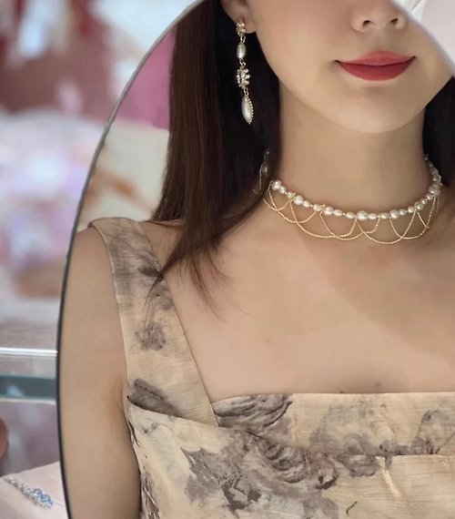 Lafit 女生儀式感禮物— 華麗珍珠晚宴珠寶首飾套組