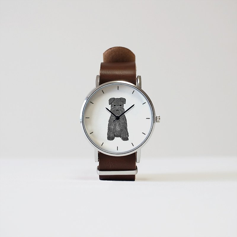 黒シュナウザーの腕時計 - 腕時計 - 金属 ブラック
