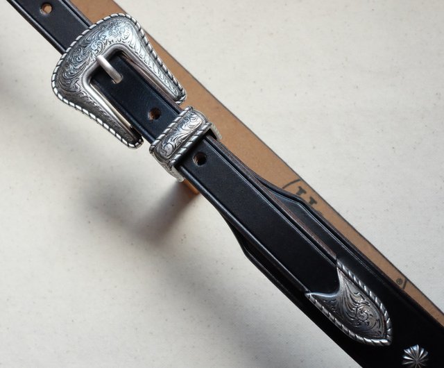 Horween Western Leather Belt| Handmade| Unisex Belt| Leather Horween Western Leather Belt| Handmade| Unisex Belt| Leather