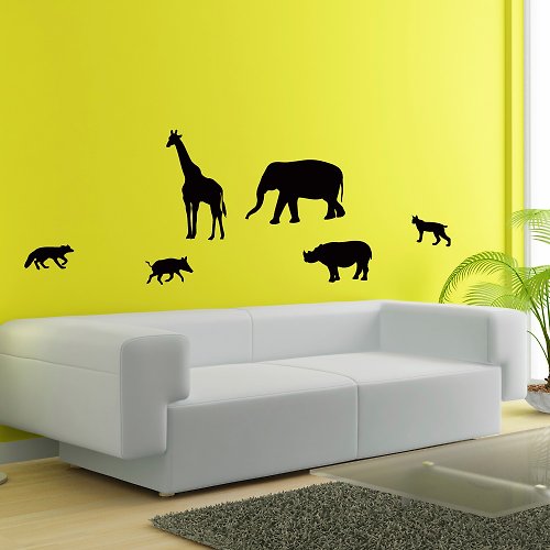 Smart Design 設計 壁貼 《Smart Design》創意無痕壁貼◆野生動物 8色可選