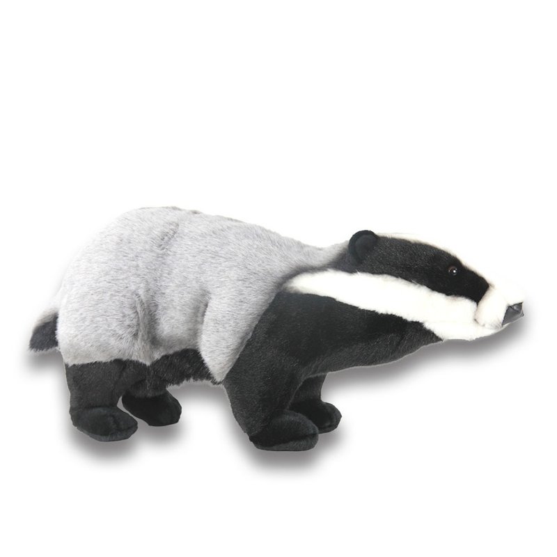 Hansa 3529-badger 65 cm long - Stuffed Dolls & Figurines - Eco-Friendly Materials Gray