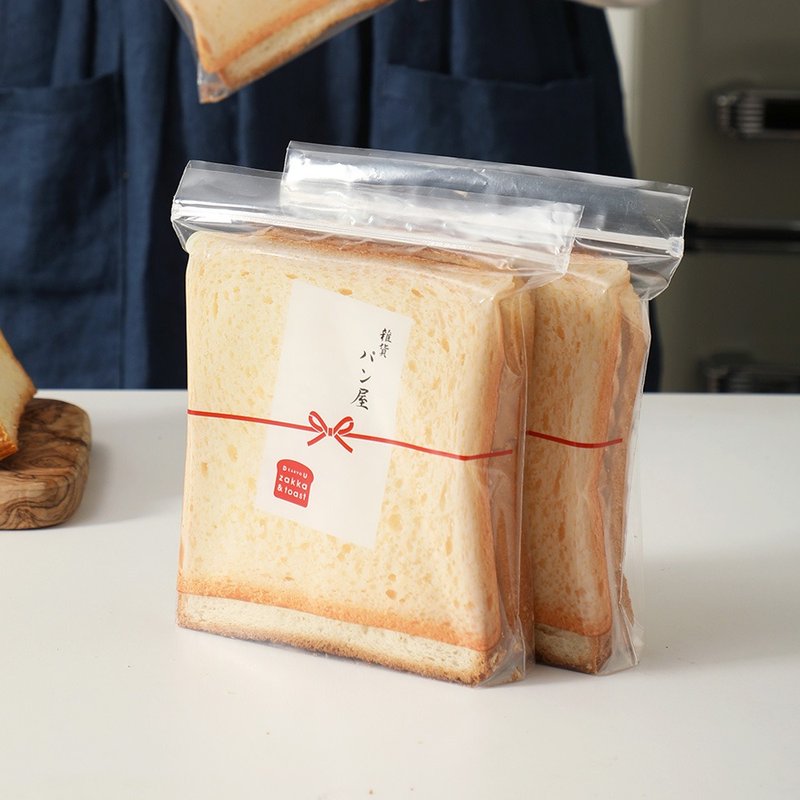 日本霜山 立體袋型冷凍保存解凍用切片吐司保鮮袋-30入 - 便當盒/食物袋 - 塑膠 透明