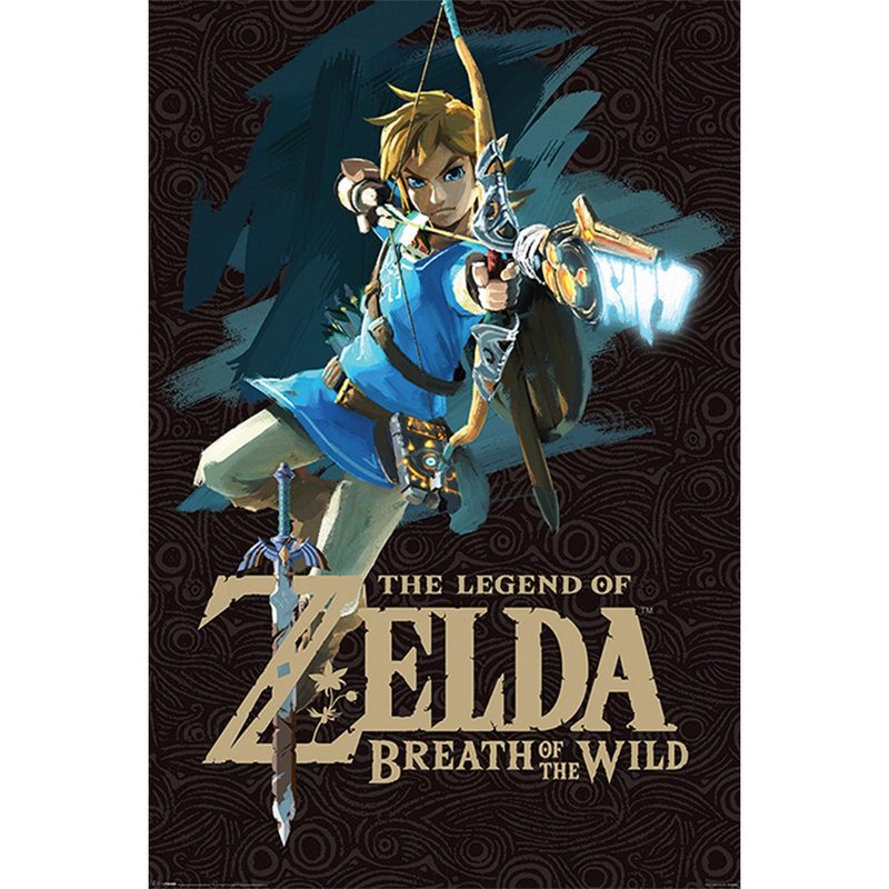 【任天堂】薩爾達傳說 曠野之息海報/ ZELDA BREATH OF THE WILD - 海報/掛畫 - 紙 多色