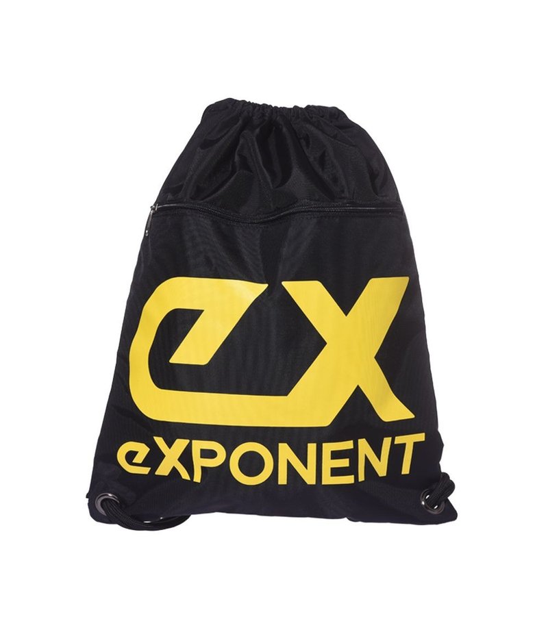 eX運動雙肩帶拉鍊束口包 - 黃黑色 - 束口袋/束口背包/水桶包 - 尼龍 黃色