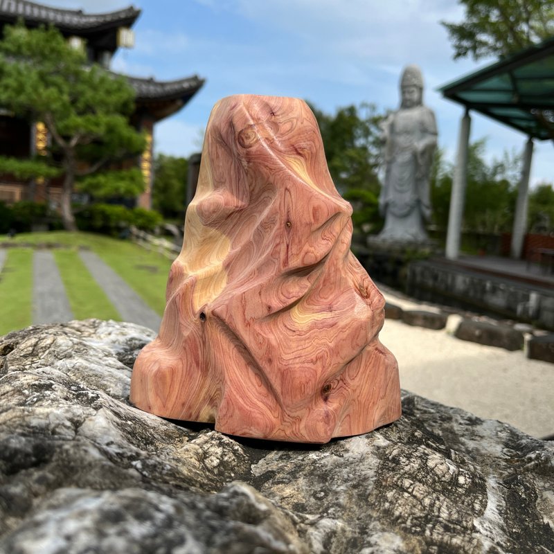 心山系列　Monet　龍柏擺件　家飾擺件　小枯山水　雕刻件 - 擺飾/家飾品 - 木頭 綠色