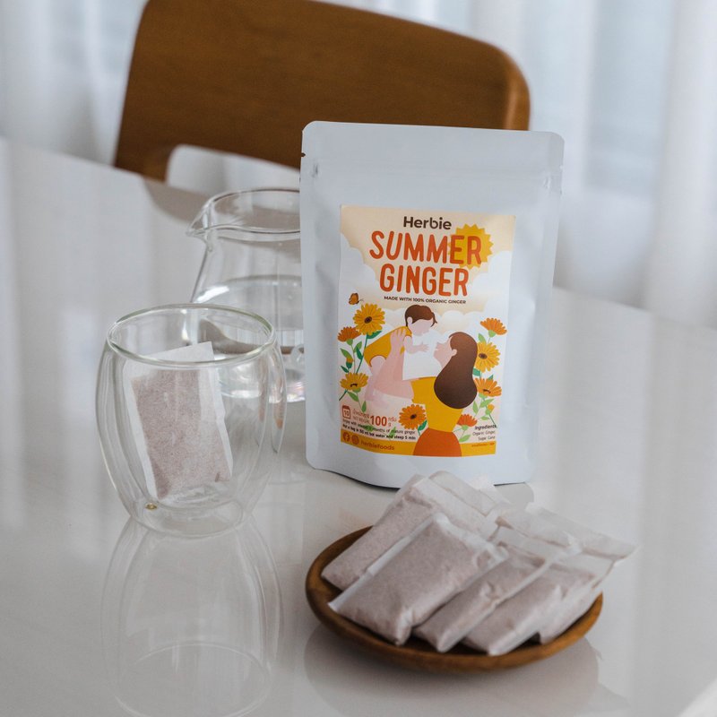 Summer Ginger 100 g | Organic Ginger powder - Fruit & Vegetable Juice - Plants & Flowers Orange